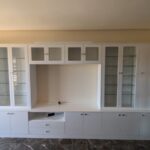 libreria lacada en blanco a medida
